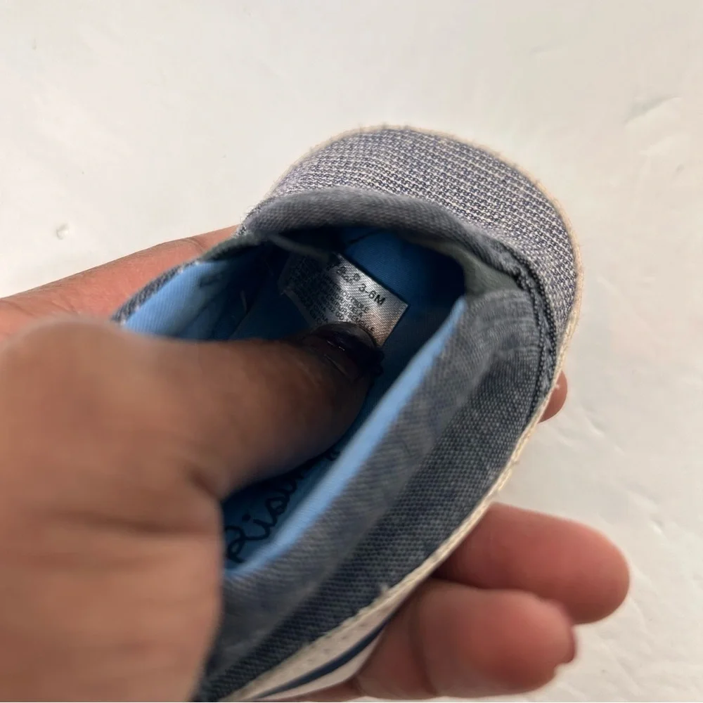 Rising Star Gray Baby Walker Slip-On Shoes Size 3-6 Months